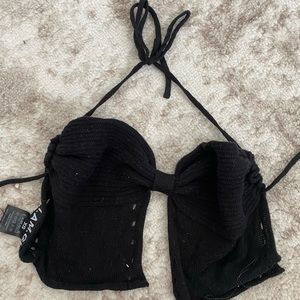 I AM GIA crochet halter top